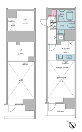 クロスレジデンス大崎の物件間取画像